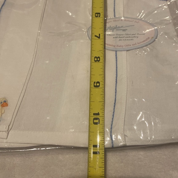 STEPHAN Ent. Inc. NWT Diaper Shirt & Bonnet Set Size 3-6 Months VINTAGE 2003 - Picture 6 of 7